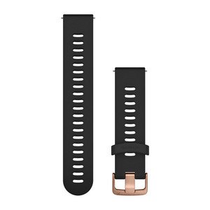 Schnellwechsel-Armband, Schwarzes Silikonarmband mit Metallteile