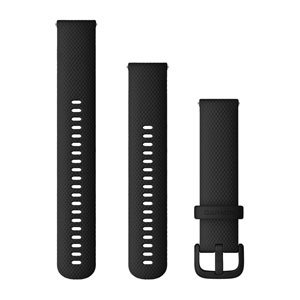 Schnellwechsel-Armbänder (20 mm), schwarz