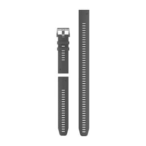 QuickFit® 22 Watch Bands, Slate Gray Silicone (3-piece Dive Set)
