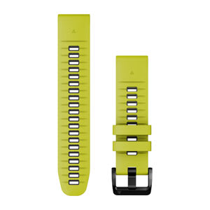 Quickfit®-Armband 22 mm, Silikon Electric Lime/Graphit Teile aus