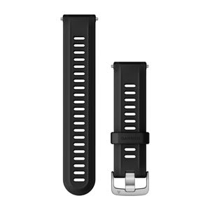 Uhrenarmbänder (Forerunner® 955), schwarz mit silbernen Teilen