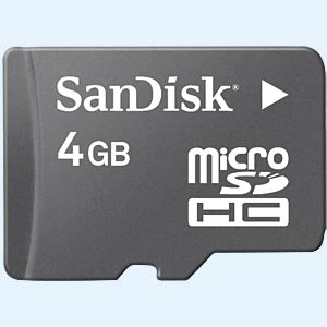 Mobile micro SDHC Karte 4 GB